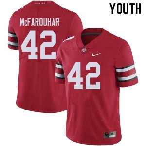 NCAA Ohio State Buckeyes Youth #42 Lloyd McFarquhar Red Nike Football College Jersey NNL3145UI